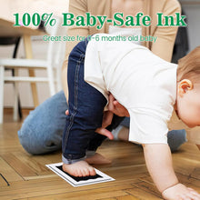 Nabance Baby Footprint Kit & Handprint Kit, 4 Inkless Ink Pads, 2 Photo Frames, 8 Imprint Cards, Safe for Baby Hands and Feet, Family Keepsake Gifts for New Parents, Baby Shower Gifts 0-6 months