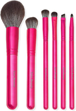 Mettalic Pink Shine 6 Pieces makeup brush set, Foundation Brush,Eyeshadow brushes, Eyeliner and lip Brush