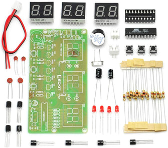 Gikfun 6 Bits Digital LED Electronic Clock DIY Kits PCB Soldering Practice Learning Board AT89C2051 for Arduino EK1323U