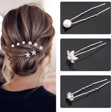 30 pcs Crystal Flower Hair Pin and 1 Pearl Crystal Headband Bridal Flower Crystal Rhinestone U Shaped Hair Pins Wedding Hair Accessories Pearl Flower Hairpins Accessory Everyday Wear Women Girls