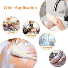 Natural Loofah Sponge Exfoliating Body Scrubber,Exfoliating Loofah Sponge,2 Pcs Natural Loofah Shower,Shower Body Exfoliator Scrubbing Pads,Loofah Back Brush, for Women and Men,Shower