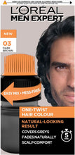 L'Oreal Paris Men Expert One Twist Hair Colour, Black Hair Dye For Men. Mens Hair Dye For Men Dying Hair To Cover Grey Hair, Gives Quick Natural Looking Results - Shade 3 Dark Brown