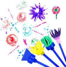 Hanmulee Paint Brushes Sponge Kits, 26 Pcs Drawing Tools Children Early DIY Learning Painting Sets For Kids Arts and Crafts for toddlers