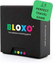Bloxo - Travel Card Game  Kids, Adults and Families  Perfect for Holidays and Camping  Age 4+  2-4 Players  10-20 minutes playing time or Present