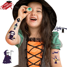 Halloween Temporary Tattoos 10 Sheets for Kids Party Bag Fillers, Birthday Gifts (Halloween A)