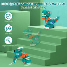 Highttoy Baby Toys Musical Light Crawling Dinosaur Toys Baby Musical Sound Toys Interactive Walking Dino Baby Sensory Toys Birthday Gifts for Boys Girls Toddlers