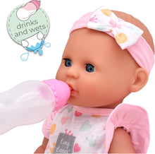 John Adams  Tiny Tears - Baby Classic - 38cm crying and wetting doll: One of the UK's best loved doll brands!  Nurturing Dolls  Ages 18m+
