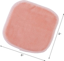 Polyte Premium Hypoallergenic Chemical Free Microfibre Fleece Makeup Remover and Facial Cleansing Cloth (13x13 cm, 10 Pink Cloths)