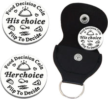 Funny Food Decider Coin,Double-Side Food Decision Maker Gifts Wedding Gifts for Him Her Husband Wife Anniversary Date Night Game for Couple Boyfriend Girlfriend