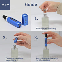 Inge Perfume Atomiser Bottles Perfume Atomisers Refillable Travel Size Perfume Travel Bottle Pack of 5