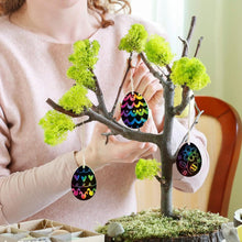 AUXHCYL 30Pcs Easter Scratch Art, Egg Decorations Papers,Easter Crafts for Kids, Easter Activity Arts Gifts for Kids Party Bag Fillers