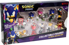 BANDAI Sonic Prime Collectable Figures 12 Pack Set 1  12 6.5cm Sonic The Hedgehog Models Based On The Sonic Prime Netflix TV Show  Sonic Toys Make Great Gaming Merchandise For Adults And Kids