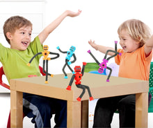 JoyJoyful Fidget Toys for Kids Tubes Robot Toy, 4 Pack Stretchy Toys for Kids & Adults, Baby Sensory Toys for Autism, Bath Toys Toddler Travel Toys for Plane