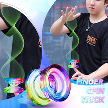 MAGICYOYO Responsive Yoyo for Kids, Professional Dual Purpose Yoyo for Advanced, Crystal Gradient Yoyo K2 with Replacement Unresponsive Yoyo Bearing+ 12 Yoyo Strings + Yo Yo Bag + Removing Tool +Axle