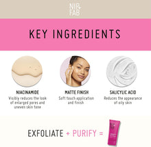 Nip + Fab Salicylic Acid Fix Face Moisturizer with Niacinamide and Hyaluronic Acid, Lightweight Moisturizing BHA Facial Cream for Oil Control Refine Pores Toning Skin, 40ml