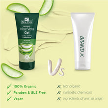 Aloe Pura Organic Aloe Vera Gel, Natural, Vegan, Cruelty Free, Paraben and SLS Free, Cooling, Soothing, 200 ml (Pack of 1)