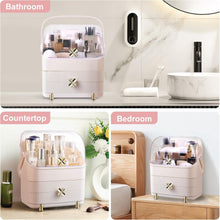 LZDMY Makeup Organiser Storage Drawers,Cosmetic Organisers Acrylic, Skincare Organiser Beauty Holder for Dresser & Bathroom, Dust-Proof Waterproof