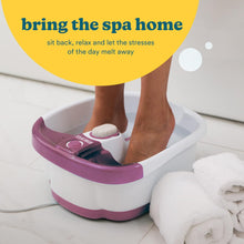 HoMedics Bubblemate Foot Spa and Massager with Keep Warm Function, Soothing Soak Massage Nodes, Bubble Turbo Strip, Pedicure Pumice Stone