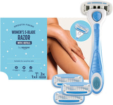 by Amazon Women's 5 Blade Razor + 3 Refills