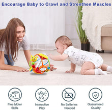 HOLA Baby Toys 0-6 Months Baby Toys 6 to 12 Months Rattle Activity Ball, Baby Toys 6 Months Plus Shaker Grab Early Learning Sensory Toys, Gift for 3 6 9 12 Months Newborn Babies Toddler Boys Girls
