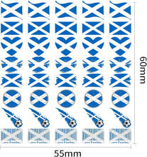 National Flag - English Rugby / Football Country Flag - 8 Pack (40 Tattoos) Temporary Face & Body Tattoo Sticker - Perfect for trips to the pub, Sporting events St Georges Day (8 Styles) (Scotland)