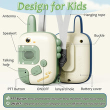 DQMOON Walkie Talkie Kids, Toys for 3-9 Year Old Boys Gifts Dinosaur Toys for Boys Age 4 5 6 Walkie Talkie for Kids Toys Age 3 4 5 Birthday Xmas Gifts Outdoor Sensory Toys Camping Accessories Dinosaur