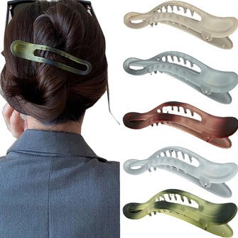 Large Hair Clips WomenLarge Hair Claw clip for thick Hair Duckbill Hairpin, Hairdressing Clips Long Hair Accessories for Girls Hair Catch Barrette Hair Styling Accessories for Women Girls5pcs