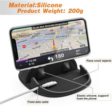 Cinati Car Phone Holder Mount Silicone Pad Mat for Various Dashboards, Slip Free Desk Phone Stand Compatible with iPhone, Samsung, Android Smartphones, GPS Devices and More, Black