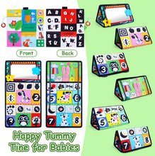 Inbeby Baby Tummy Time Mirror Toys, Baby Toys 0-6 Months, Tummy Time Pillow High Contrast Black and White Newborn Toys, Infant Toys 0 3 6 Months with Play Activity Cinrkle Mat