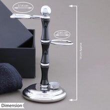 Haryali London Shaving Kit - 3 Pc Shaving Kit - 3 Edge Shaving Blade Shaving Razor - Super Badger Shaving Brush - Shaving Stand - Black Color Elegant Shaving Set as a Gift Set