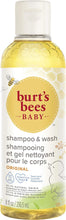 Burts Bees Baby Shampoo & Body Wash, Gentle Baby Wash For Daily Care, Tear-Free And Paediatrician-Tested, 236.5 ml