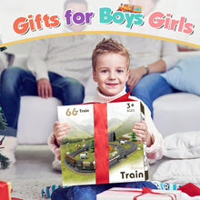 LZDMY Kids Train Track Toy Set with Variable Track for 2 3 4 5 6 7 Years Old, Toddlers Educational Construction Toys, Electric Train Track Playset, Boys Girls Birthday Gifts