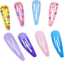 40 Pack Printed Hair Clips Girls' 2 Inch Barrettes Kids Hairpins Accessories