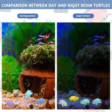 LFNFNN 50 Pcs Mini Resin Turtles, Miniature Sea Turtles Luminous Tiny Sea Turtle Figures Small Sea Turtles Marine Animals Miniature Turtles Mini Figures for Garden Fish Tank Aquarium Dollhouse Decor