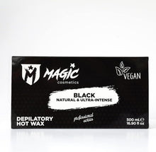 Magic Cosmetics Professional Block Hard Wax 500g  Painless Hair Removal of Full Body and Face  Vegan  100% Natural Less Pain Wax  for Women and Men  BLACK