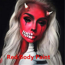 Go Ho Makeup Liquid Body Paint(2.1 oz),Red Makeup Water Based Face Paint and Body Paint for Special FX, Cosplay, and Halloween Make up