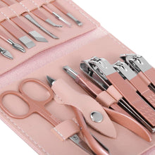 Manicure Set Glamour Gaze Manicure Pedicure Kit Nail Clippers 16 in 1 Professional Stainless Steel Cuticle trimmer Grooming Kit for Men Women with Storage Travel Case