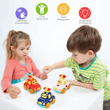 LEADSTAR Baby Toy Cars,Cartoon Wind up Cars for 1 Year Old Boy Gifts Press and Go Toddler Toy Cars for Toddlers 1-3 Baby Toys 12-18 Months Gifts for 1 2 3 Year Old Boys Girls