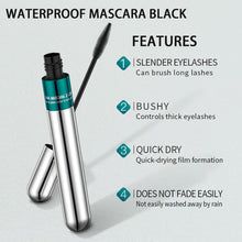 Mascara Black - Waterproof Mascara 4D Silk Fiber Eyelash Mascara, Extra Long Thick & Voluminous Lash Mascara Non-smudged, Non-caking, Lasts all day long, Ultra Black