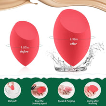 Makeup Sponge Blender Start Makers 3 Pack Beauty Blender Mood Foundation Sponge Set non-Latex Beauty Sponge for Blending Liquid Foundation Cream and Powder