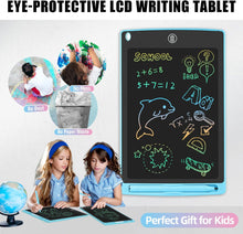 GUYUCOM LCD Kids Doodle Board, 8.5 Inch Electronic Writing Tablet with Lock Function, Erasable Doodle Drawing Pad for Kids Toys Birthday Gifts (Blue)