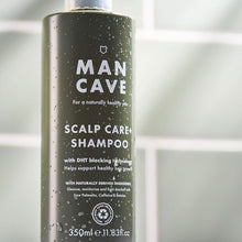 ManCave Scalp Care Shampoo 350ml, DHT Blocker Encourages Hair Growth + Dandruff Control, Sulphate Free, Contains Saw Palmetto, Panthenol and Betaine, Natural Formulation, Vegan Friendly