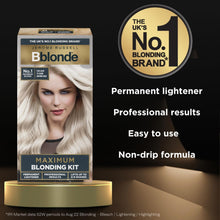 Jerome Russell Bblonde Blonding Kit, Permanent Lightener, Permanent Blonde Bleach Hair Dye, Professional Results, With Avocado Oil, Lifts 8-9 levels  Blonding Kit No 1