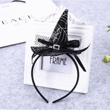 Halloween Headbands 6Pcs Witch Hat Headband Skeleton Pumpkin Headband Black Hair Headband Costume Dress Up Hair Accessories for Girls Women Halloween Party,Masquerade Festive Decoration Headdress