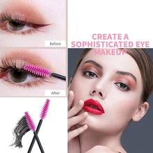 50 PCS Disposable Eyelash Brushes Mascara Wands Eye Lash Eyebrow Extensions Brush Applicator Cosmetic Makeup Brush Tool Kits for Eyebrows Fake Eyelashes