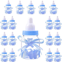 Jonami Boy Baby Shower Party Favours Decoration Set, 18 Blue Feeding Bottle Sweets Favour Box for Newborn Baptism Mother to Be (4cm4cm9cm) -18Pcs-