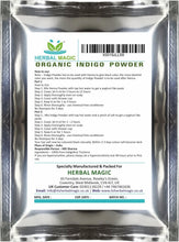 Herbal Magic's Pure & Natural USDA Indigo Powder, Herbal Hair Dye, Natural Hair Mask/Color - Free from Fillers & Preservatives-100g (Pack of 1)