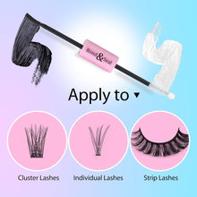 JIMIRE Lashes Adhesive Bond& Seal for DIY Cluster Individuals False Eyelashes Strong Hold Waterproof Lash Glue for 72 Hours Latex-free Long Lasting for Sensitive Eyes