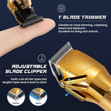 Hair Clippers for Men, Professional Hair Trimmer Set Cordless Barber Clippers Beard Trimmer Hair Cutting Kit Rechargeable T Outliner Shaver Zero Gapped Haircut Grooming Kit Gifts for Men (1)