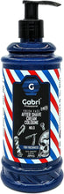 Gabri professional after shave cream cologne 400ml for freshness pump dispenser